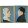 Image 1 : ATTRIBUTED TO RUTH HENSHAW MILES BASCOM (American, 1772-1848) PAIR OF FOLK ART PORTRAITS.