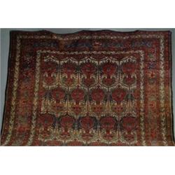 FINE SEMI-ANTIQUE ROOM SIZE PERSIAN ORIENTAL RUG.