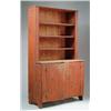 Image 1 : COUNTRY PINE STEPBACK CUPBOARD IN OLD RED.