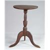 Image 1 : FABULOUS COUNTRY DISH TOP CANDLESTAND IN ORIGINAL CRUSTY RED PAINT.