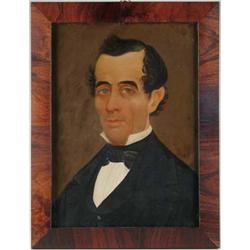 PRIOR-HAMBLIN SCHOOL (American, 19th Century) PORTRAIT OF A GENTLEMAN.