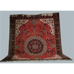 COLORFUL TABRIZ ORIENTAL ROOM SIZE RUG.