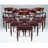 Image 1 : FINE SET OF EIGHT SHERATON MAHOGANY DINING CHAIRS.