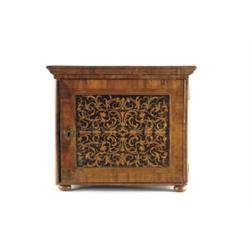 FRENCH MARQUETRY INLAID TABLE CABINET.