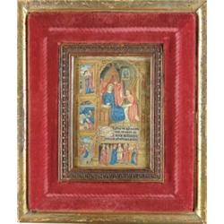 UNSIGNED (European, 15th/16th Century) BOOK ILLUMINATED PAGE.