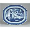 Image 1 : DEEP BLUE AND WHITE CANTON WELL AND TREE PLATTER.