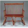 Image 1 : FABULOUS AND RARE DOUBLE SEAT WINDSOR CHAIR ROCKING SETTEE.
