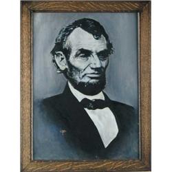 CHARLES FRACE (American, 1926-) PORTRAIT OF ABRAHAM LINCOLN.