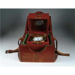 DOUBLE-CASED MARINE CHRONOMETER BY ELGIN NATIONAL WATCH COMPANY.