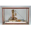 Image 1 : FINE CASED WATERLINE MODEL OF THE GREAT WHITE FLEET BATTLESHIP “FLORIDA”.