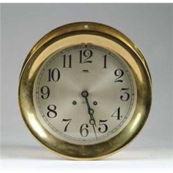 LARGE CHELSEA SHIP’S BELL CLOCK.