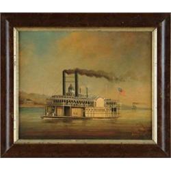 BRIAN COOLE (British, 1939-) PADDLEBOAT “ECLIPSE”.