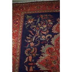 SEMI ANTIQUE LARGE ROOM SIZE ORIENTAL RUG.