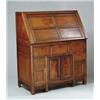 Image 1 : OUTSTANDING ORIENTAL BURL WOOD SLANT FRONT DESK.