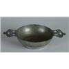 Image 1 : EARLY DOUBLE-HANDLED PEWTER PORRINGER.