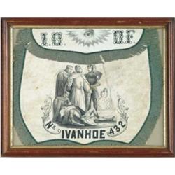 ANTIQUE “IOOF” FRATERNAL POUCH.