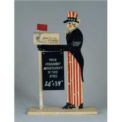 GREAT FOLKY UNCLE SAM MAILBOX SALESMAN’S SAMPLE.