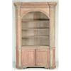 Image 1 : OUTSTANDING EARLY BARREL BACK PINE ARCHITECTURAL CORNER CUPBOARD.