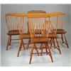 Image 1 : FINE SET OF SIX MATCHING STEPDOWN WINDSOR CHAIRS.