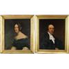 Image 1 : UNSIGNED (American, Mid-19th Century) PAIR OF PORTRAITS OF REVEREND STUDLEY BARTLETT AND WIFE.