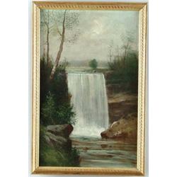 THOMAS HIRAMS HOTCHKISS (American, 1857-) THE WATERFALL.