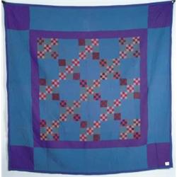 PIECED AMISH QUILT.