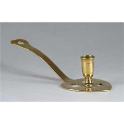 FINE CONTINENTAL BRASS HEART SHAPED CHAMBERSTICK.