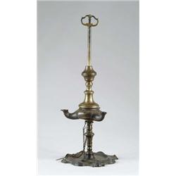ANTIQUE BRASS LUCERNA.
