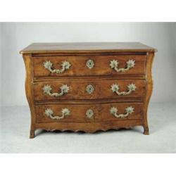 LOUIS XV PROVINCIAL ELMWOOD COMMODE. 