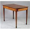 Image 1 : FINE 18TH CENTURY ENGLISH ADAMS STYLE TWO DRAWER TABLE.