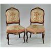 Image 1 : OUTSTANDING PAIR OF ROSEWOOD AND GILT TAPESTRY COVERED FRENCH SIDE CHAIRS.