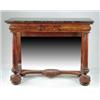 Image 1 : FINE MARBLE TOP MAHOGANY PIER TABLE.