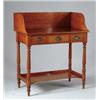 Image 1 : FINE SHERATON MAHOGANY THREE-DRAWER WASH STAND/SIDE TABLE.
