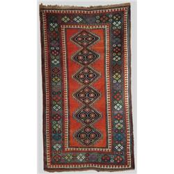 SEMI-ANTIQUE ORIENTAL SCATTER RUG.