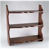Image 1 : FINE WALNUT GRADUATED HANGING SHELF.