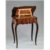 Image 1 : OUTSTANDING INLAID LIFT TOP WRITING STAND.