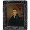 Image 1 : UNSIGNED (American, First half of the 19th Century) FOLK PORTRAIT OF A GENTLEMAN.