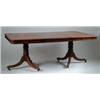 Image 1 : FINE REGENCY MAHOGANY DOUBLE PEDESTAL DINING TABLE.