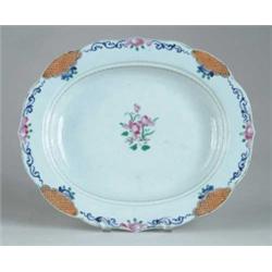 CHINESE EXPORT FAMILE ROSE PLATTER.