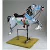 Image 1 : CARVED AND PAINTED CAROUSEL HORSE.