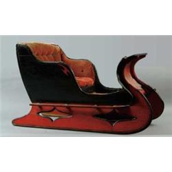 PAINTED CHILD’S SLEIGH.