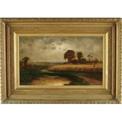 JAMES BRADE SWORD (American, 1839-1915) THE WALK HOME.