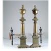 Image 1 : FINE BRASS FEDERAL ANDIRONS.