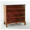 Image 1 : FOUR DRAWER CHIPPENDALE CHERRY CHEST ON FRAME.