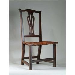 NEW HAMPSHIRE COUNTRY CHIPPENDALE SIDE CHAIR.
