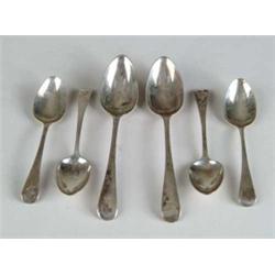 TEN MISCELLANEOUS ENGLISH STERLING FLATWARE PIECES.