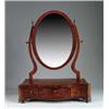 Image 1 : ANTIQUE THREE DRAWER OVAL DRESSING MIRROR.