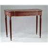 Image 1 : FINE SHERATON INLAID MAHOGANY CARD TABLE.