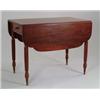 Image 1 : SHERATON MAHOGANY INLAID SHAPED LEAF PEMBROKE TABLE.