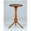 Image 1 : INTERESTING ROUND TOP WINDSOR CANDLESTAND.